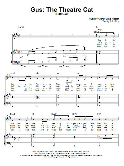 Produktbild zu: Gus: The Theatre Cat (from Cats)