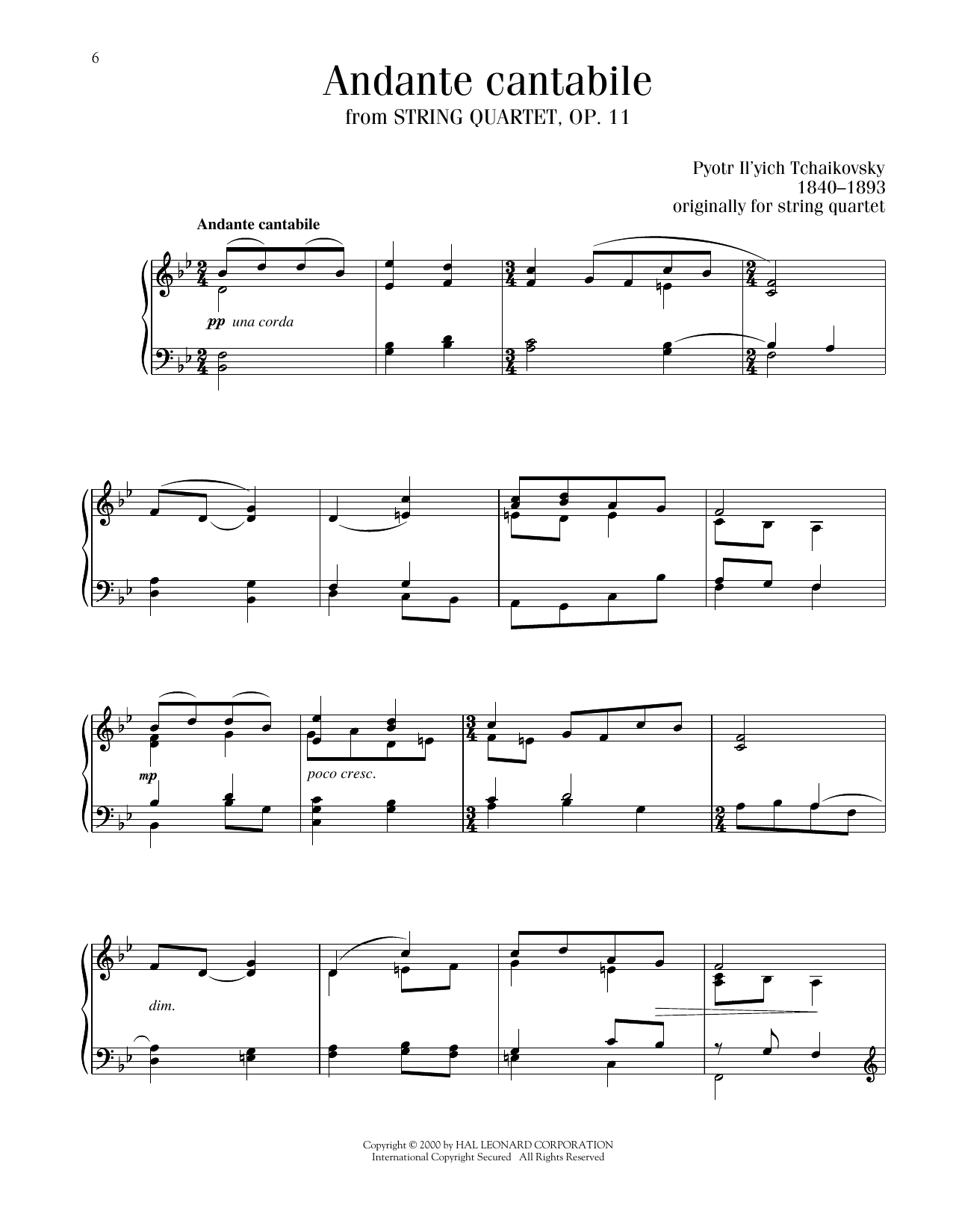 Produktbild zu: Andante Cantabile