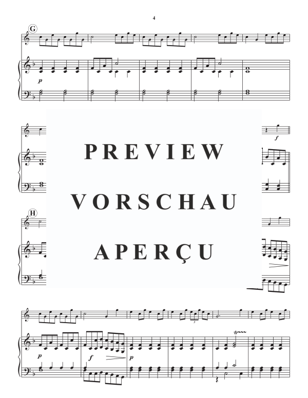 Produktgalerie: Seite 6 von 11 Sinfonia in F, , Alphorn in F und Klavier