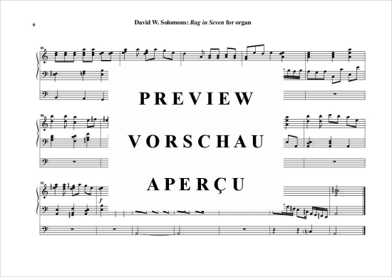 Product gallery: Page 7 of 7 Rag in Seven , , (Orgel Solo)