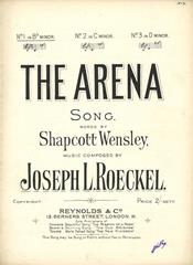 cover: The Arena, Joseph L. Roeckel