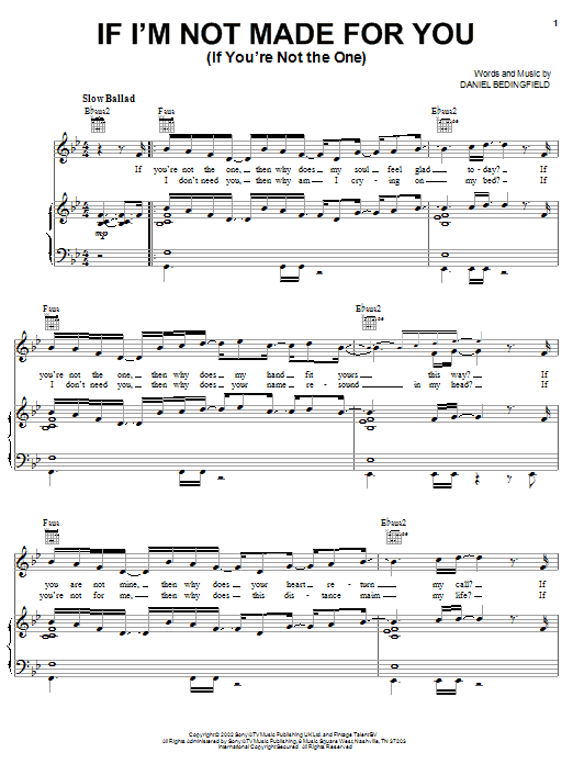 Produktbild zu: If I'm Not Made For You (If You're Not The One)