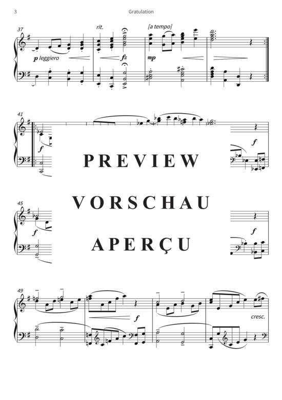 Product gallery: Page 6 of 7 Gratulation , , Piano Solo