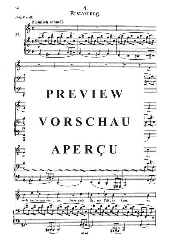 gallery: Erstarrung D.911-4 (Winterreise) , ,  (Gesang mittel + Klavier)