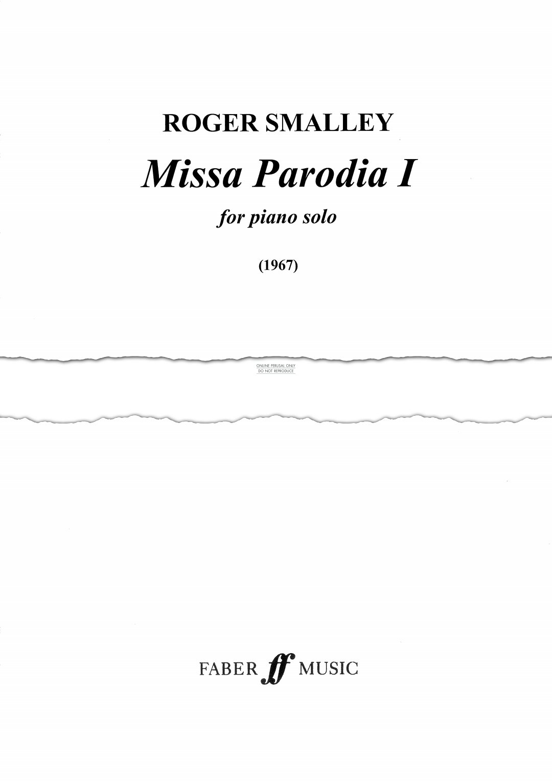 Produktbild zu: Missa Parodia I