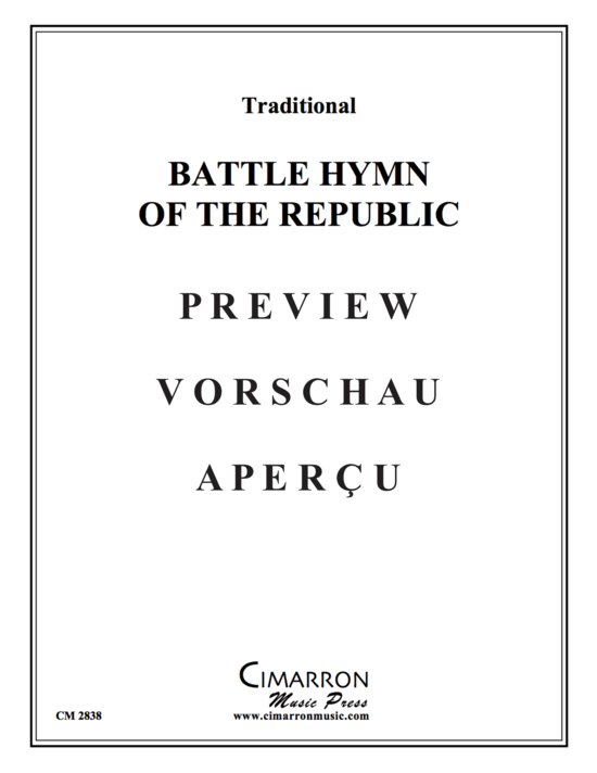 Produktgalerie: Seite 2 von 16 Battle Hymn of the Republic , , (Blechbläserquintett)