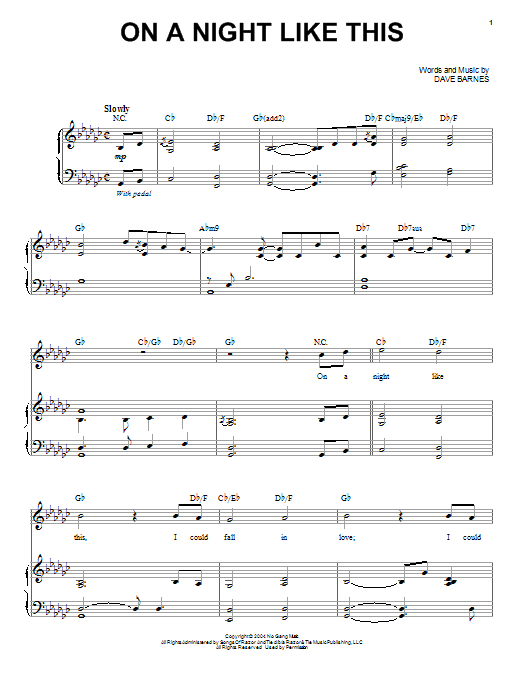 Produktbild zu: On A Night Like This
