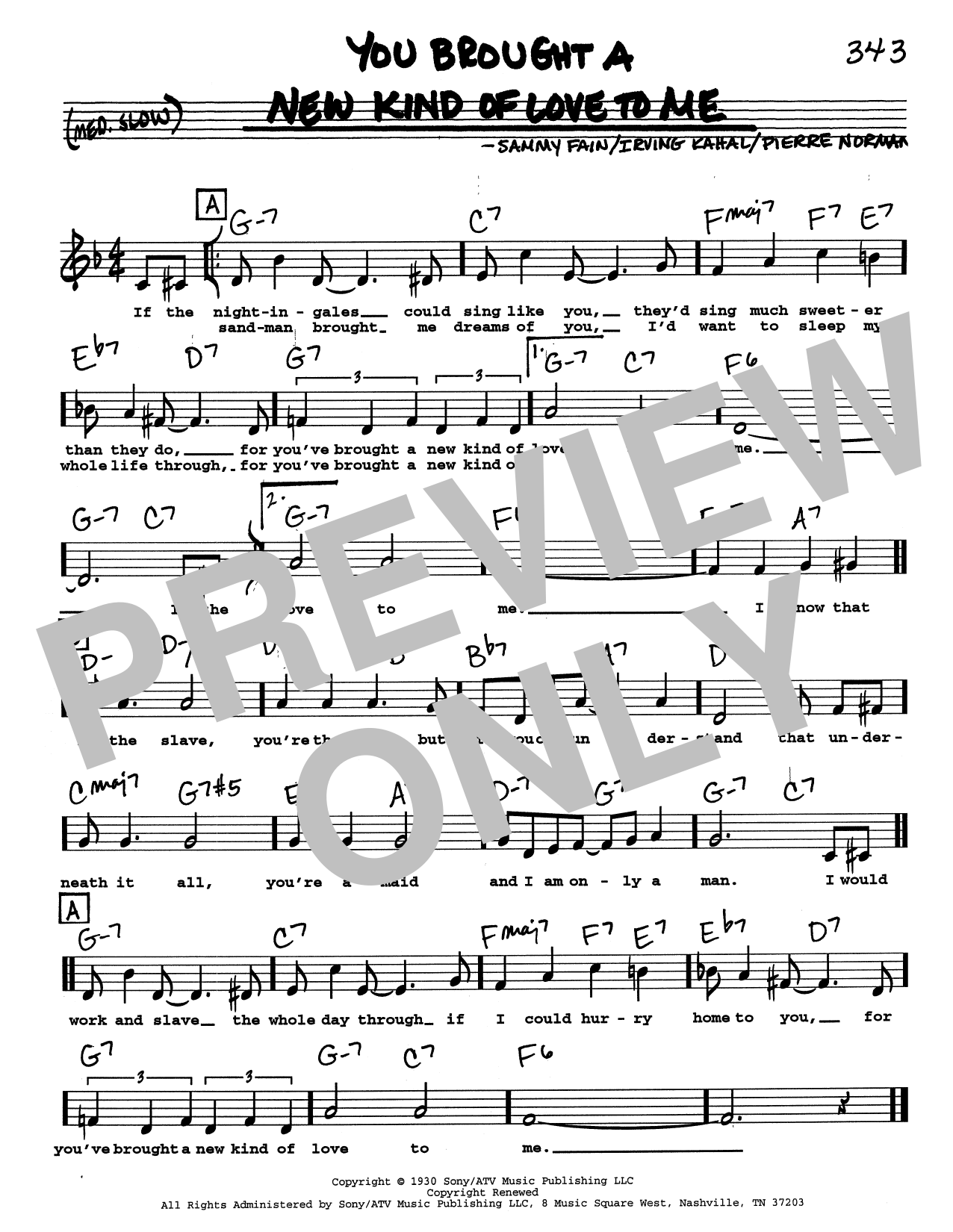 Produktbild zu: You Brought A New Kind Of Love To Me (Low Voice)