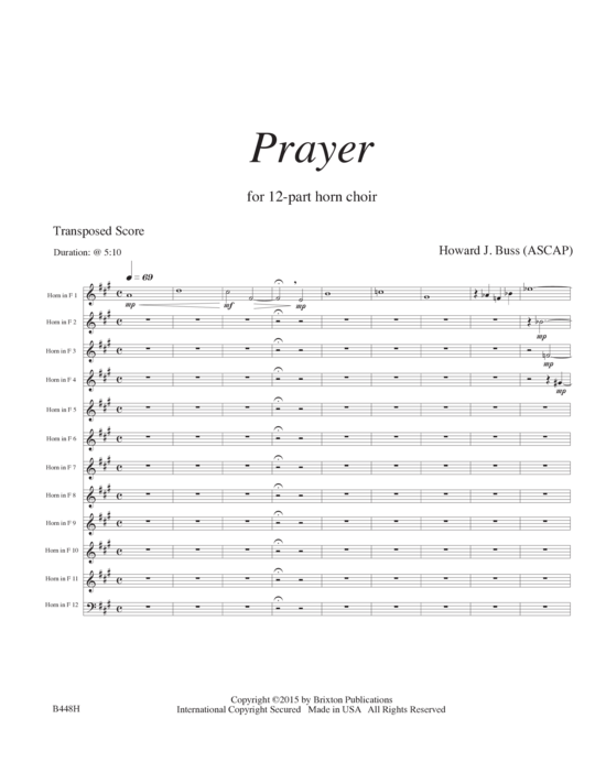 Product picture to: Prayer Howard J. Buss