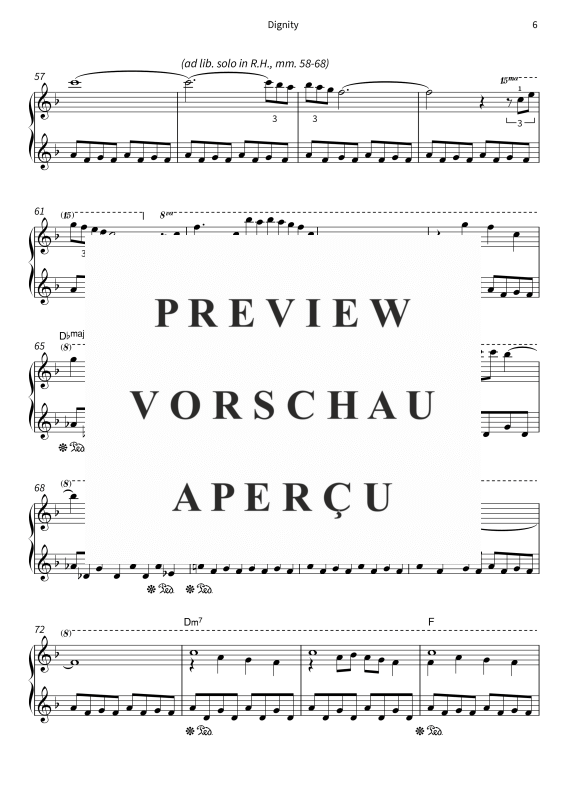 Produktgalerie: Seite 8 von 10 Dignity, , Klavier Solo