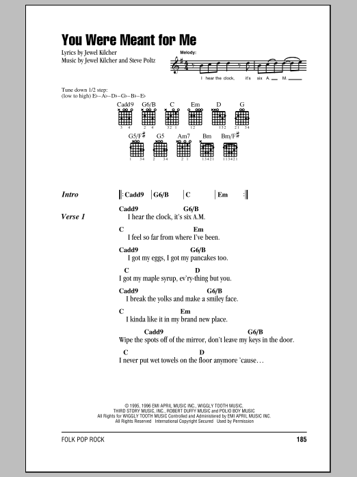 Produktgalerie: Seite 1 von 1 You Were Meant For Me, Jewel, Gitarre
