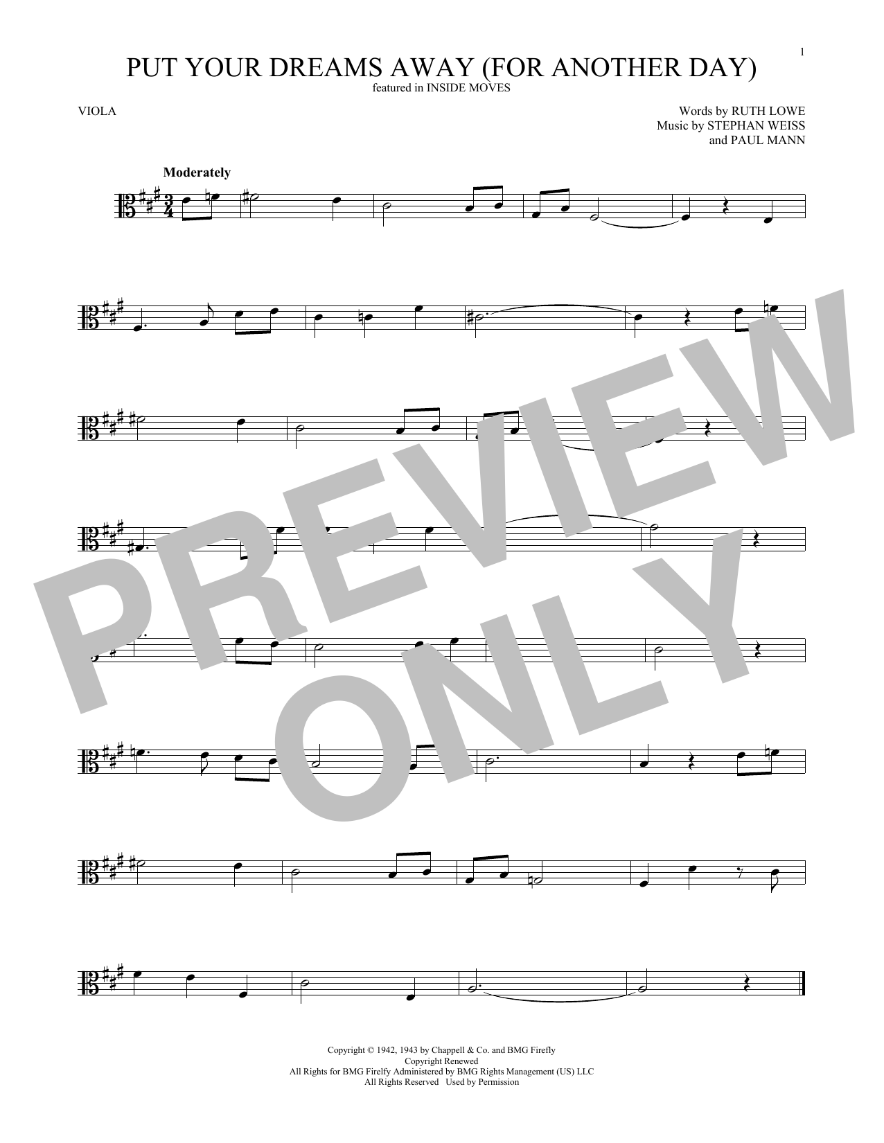 Product gallery: Page 1 of 1 Put Your Dreams Away (For Another Day), Frank Sinatra