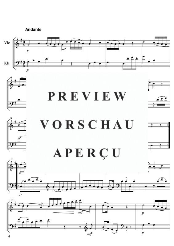 gallery: Sonate Nr. 1, , Violine und Kontrabass