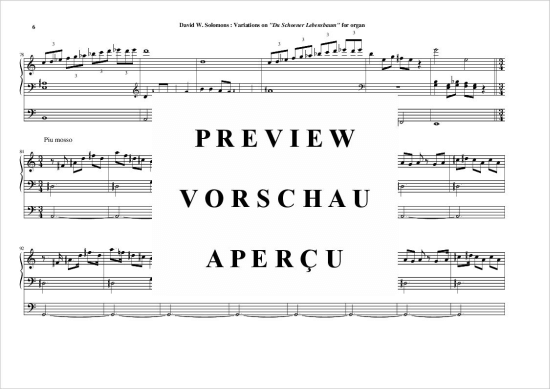 gallery: Variationen auf Du schöner Lebensbaum , , (Orgel Solo)
