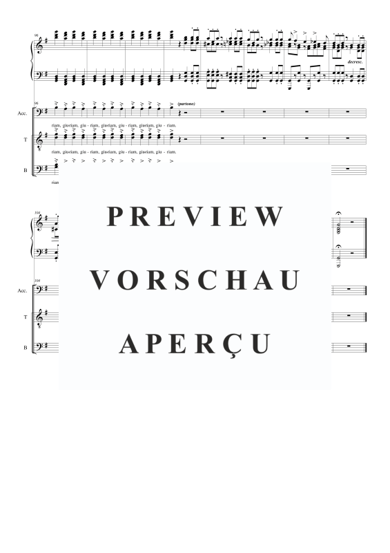 Produktgalerie: Seite 8 von 11 I Lombardi - (Act 2-I) E' dunque vero, , Männerchor TBB und Klavier