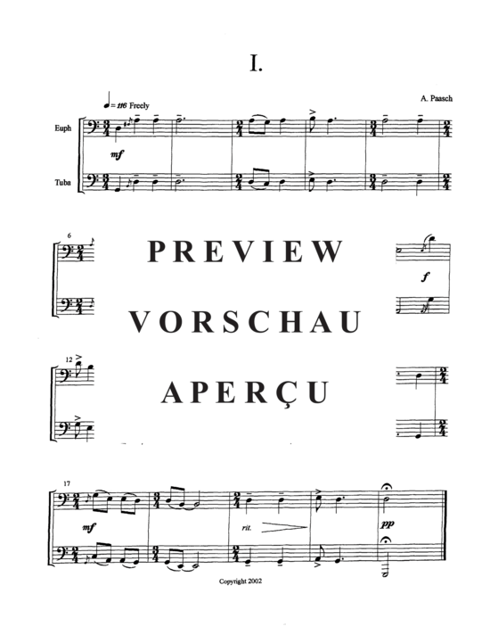 Product gallery: Page 4 of 18 Seven Miniatures , , (Duet for euphonium + tuba)