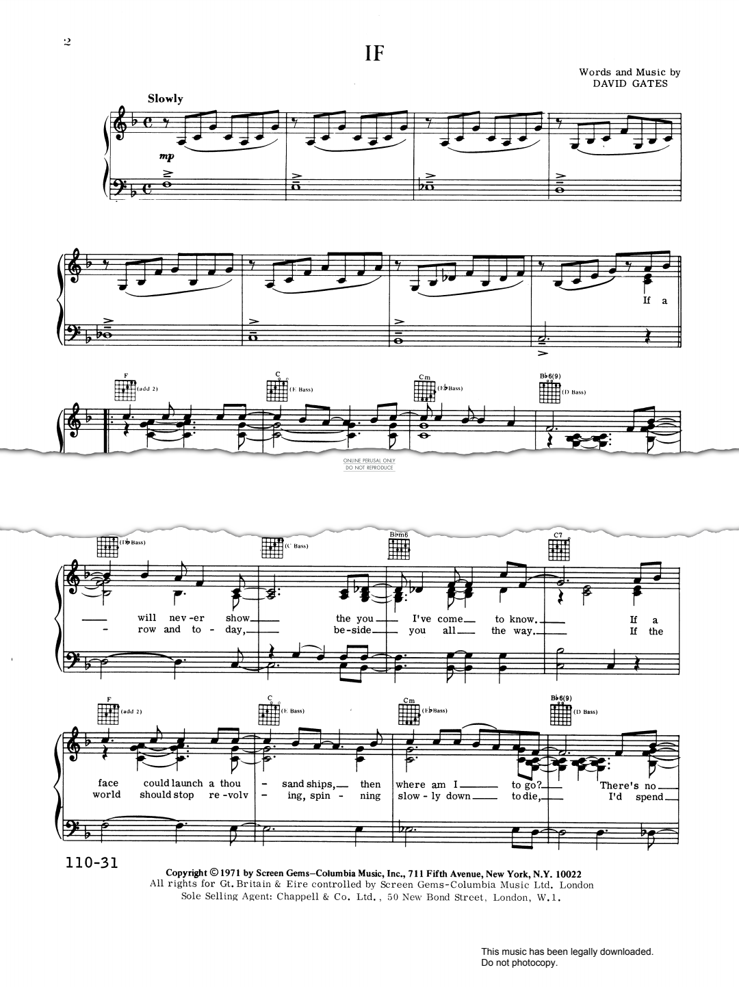 Product gallery: Page 1 of 1 If, David Gates