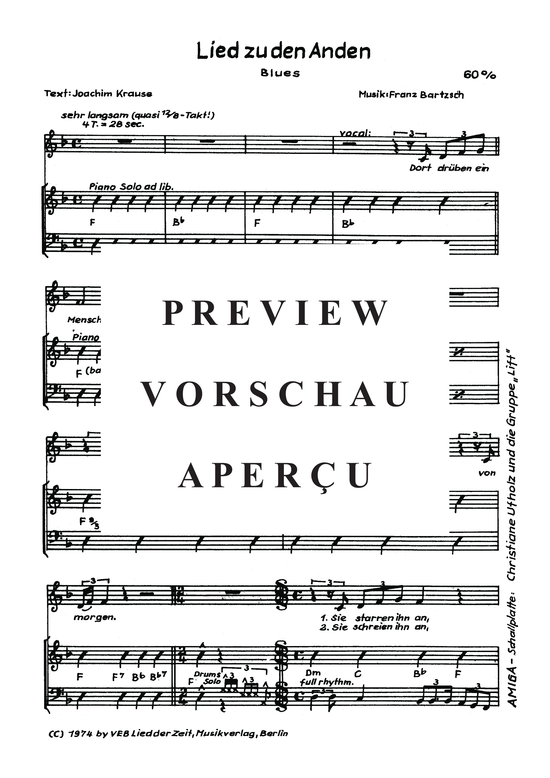 Product gallery: Page 4 of 4 Lied zu den Anden , Lift, Piano and Voice