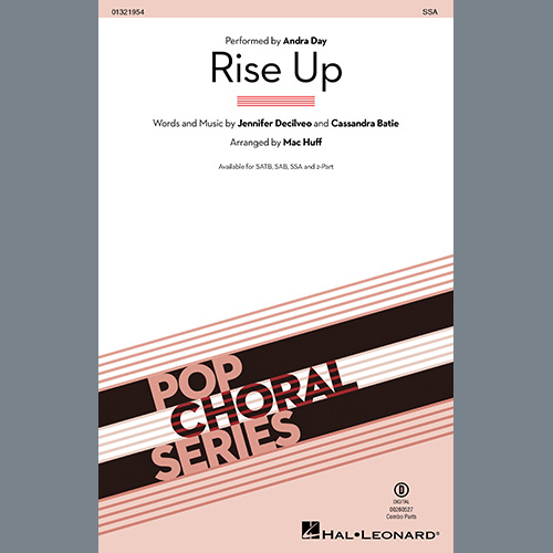 Produktbild zu: Rise Up (arr. Mac Huff)
