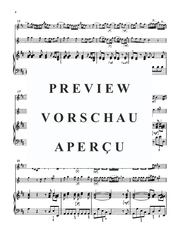 Produktgalerie: Seite 6 von 11 Trio in D-Dur, , Violine, Horn und Klavier/Cembalo BC