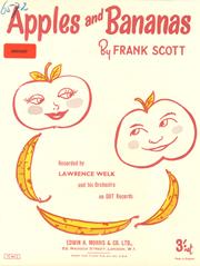 cover: Apples And Bananas, Frank Scott, Klavier