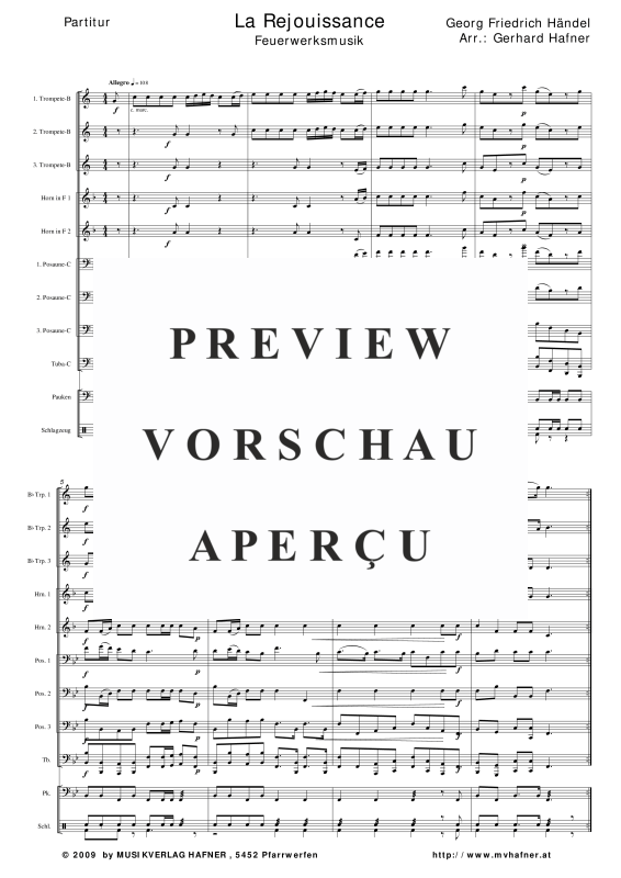 gallery: Feuerwerksmusik - La Réjouissance, , (Blechbläser Ensemble)