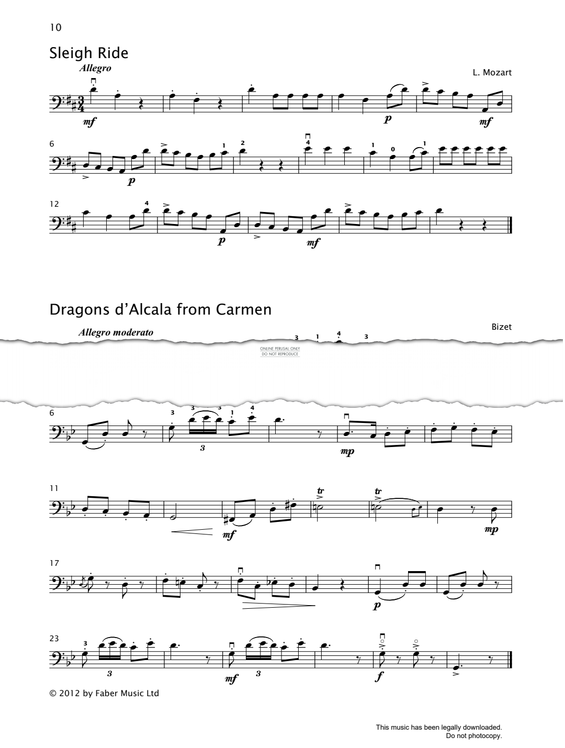 Produktgalerie: Seite 1 von 1 Sleigh Ride, Leopold Mozart, Violoncello