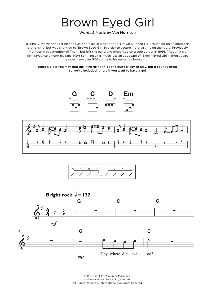 Product gallery: Page 1 of 1 Brown Eyed Girl, Van Morrison