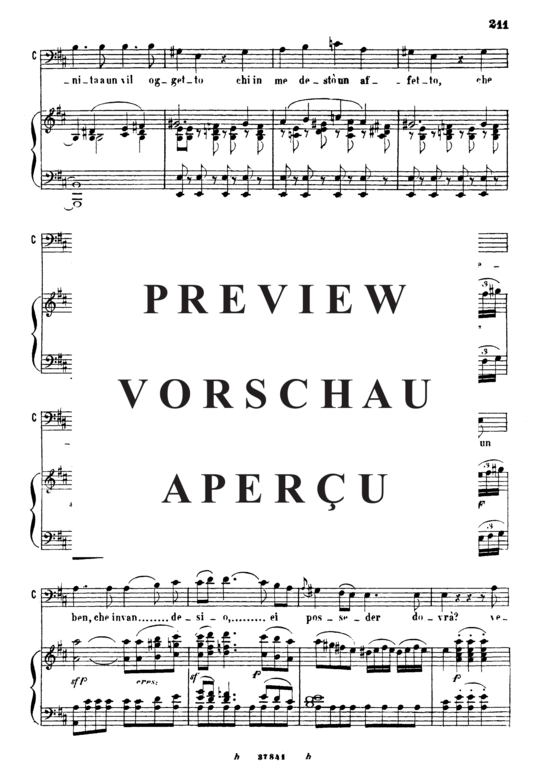 Product gallery: Page 5 of 9 Vedro mentr'io sospiro, , Bass/Baritone Solo and Piano