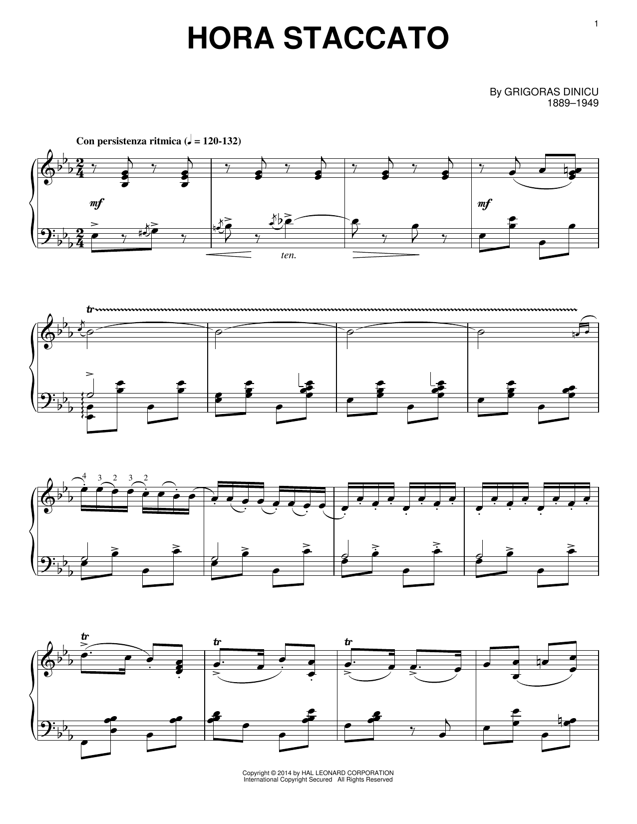 Product gallery: Page 1 of 1 Hora Staccato, Grigoras Dinicu