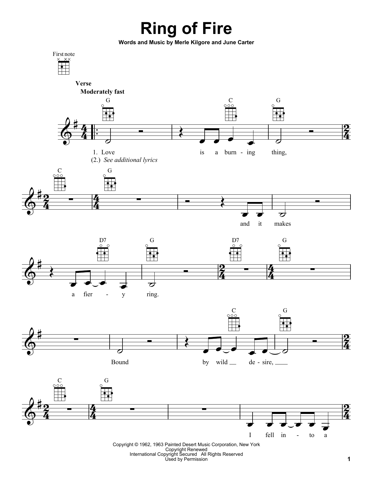 Product gallery: Page 1 of 1 Ring Of Fire, Johnny Cash
