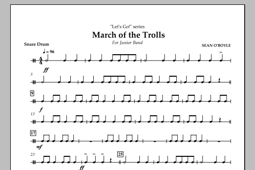 Produktbild zu:  March of the Trolls - Snare Drum - 