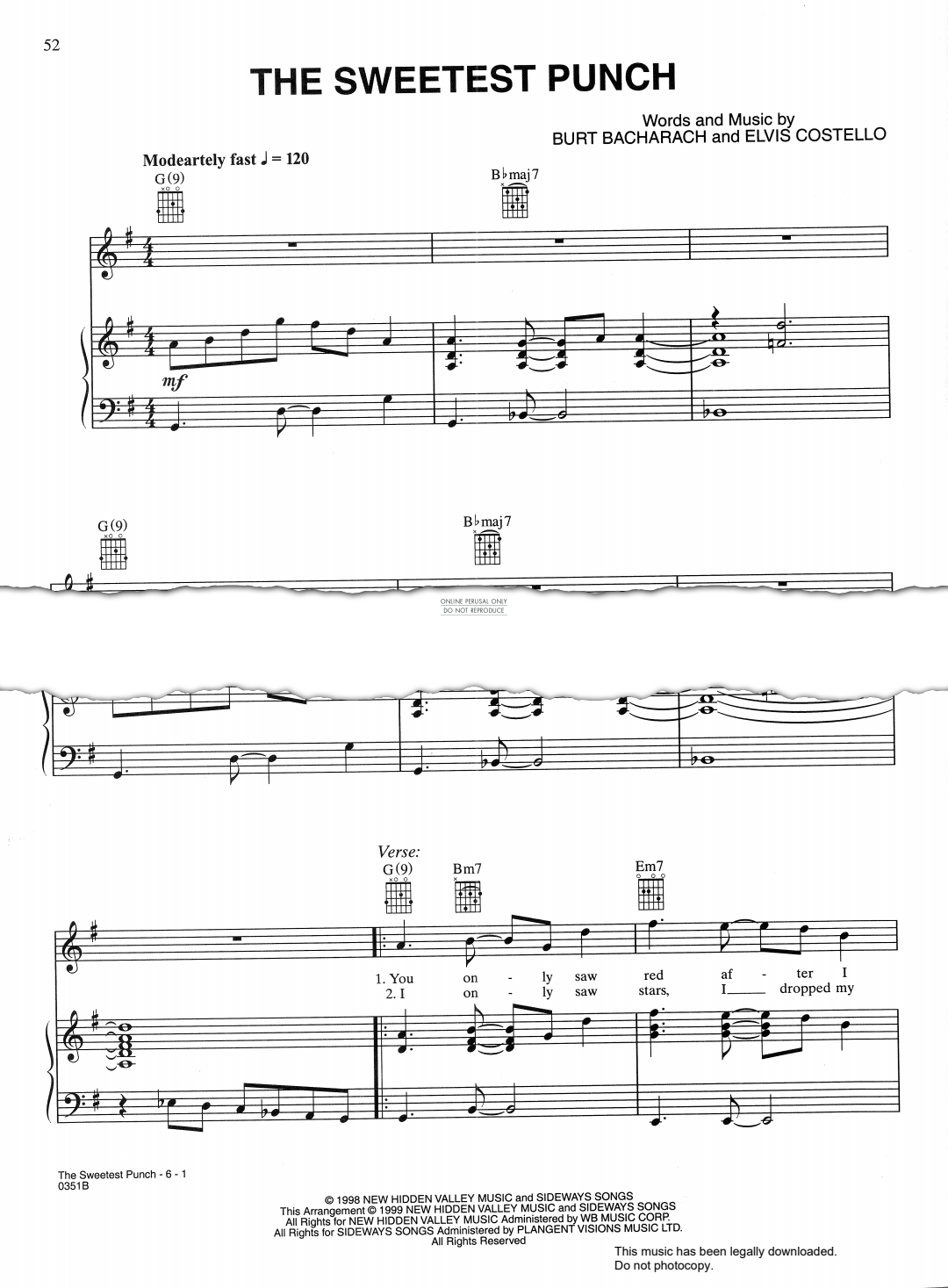 gallery: The Sweetest Punch, Elvis Costello, Gesang, Gitarre, Klavier