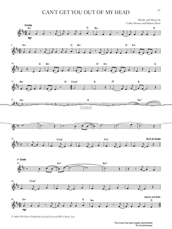 Produktgalerie: Seite 1 von 1 Can't Get You Out Of My Head, Kylie Minogue, Trompete