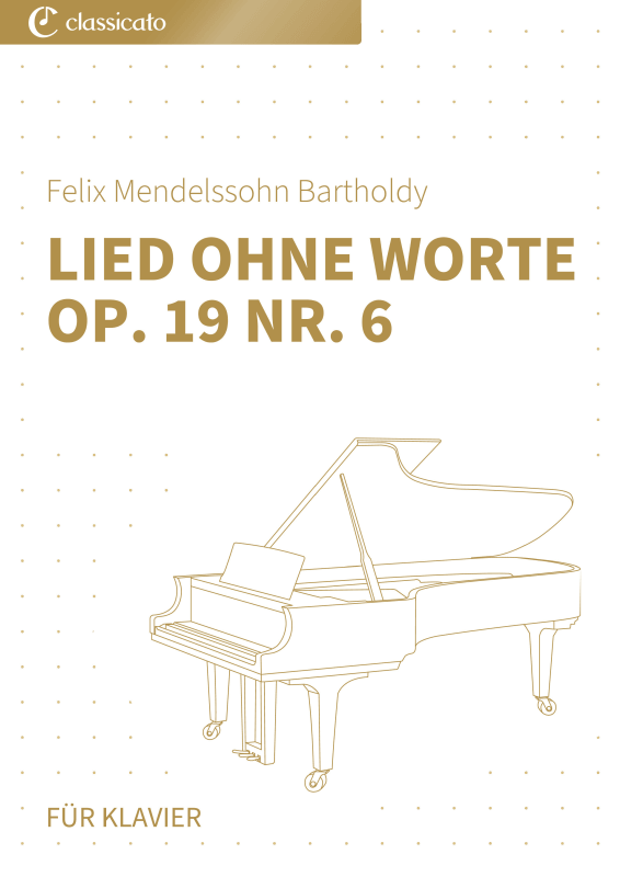 Produktbild zu: Lied ohne Worte op. 19 Nr. 6Felix Mendelssohn Bartholdy