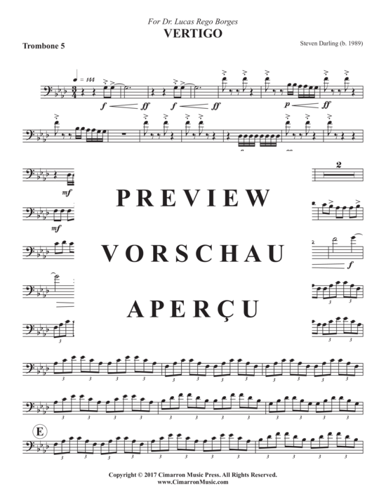 Product gallery: Page 21 of 21 Vertigo , , (Trombone ensemble 1-8 trombones)