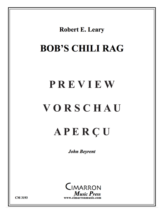 Produktgalerie: Seite 2 von 17 Bob´s Chili Rag , , (Blechbläserquintett)