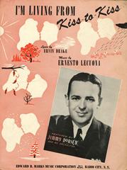 cover: I'm Living From Kiss-To-Kiss, The Jimmy Dorsey Orchestra, Gesang, Klavier