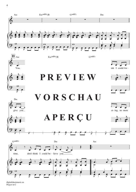 gallery: Prayer in C , Wood, Lily and the Prick, (Klavier Begleitung + Gesang)