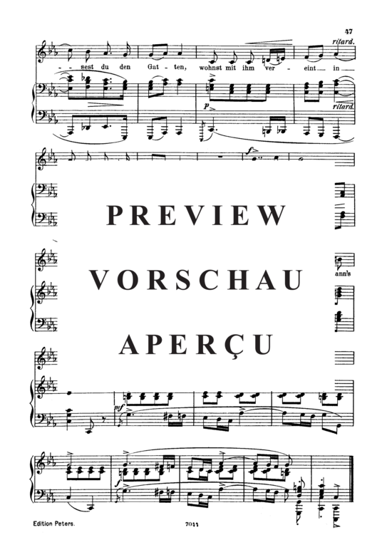 Product gallery: Page 3 of 3 Hauptmann's Weib, Op.25 No.19, , Low Voice and Piano