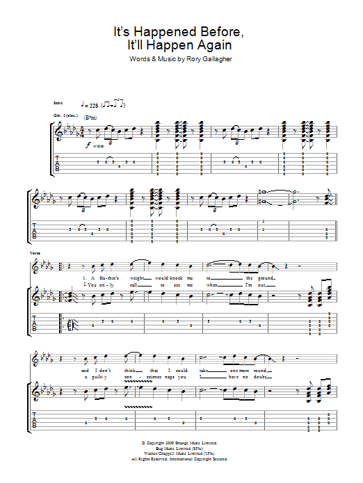 Produktgalerie: Seite 1 von 1 It's Happened Before, It'll Happen Again, Taste, Gitarre