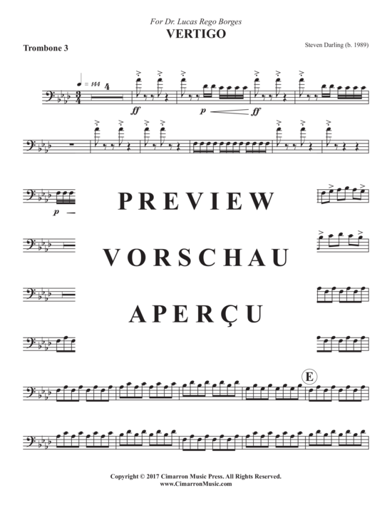 Product gallery: Page 17 of 21 Vertigo , , (Trombone ensemble 1-8 trombones)