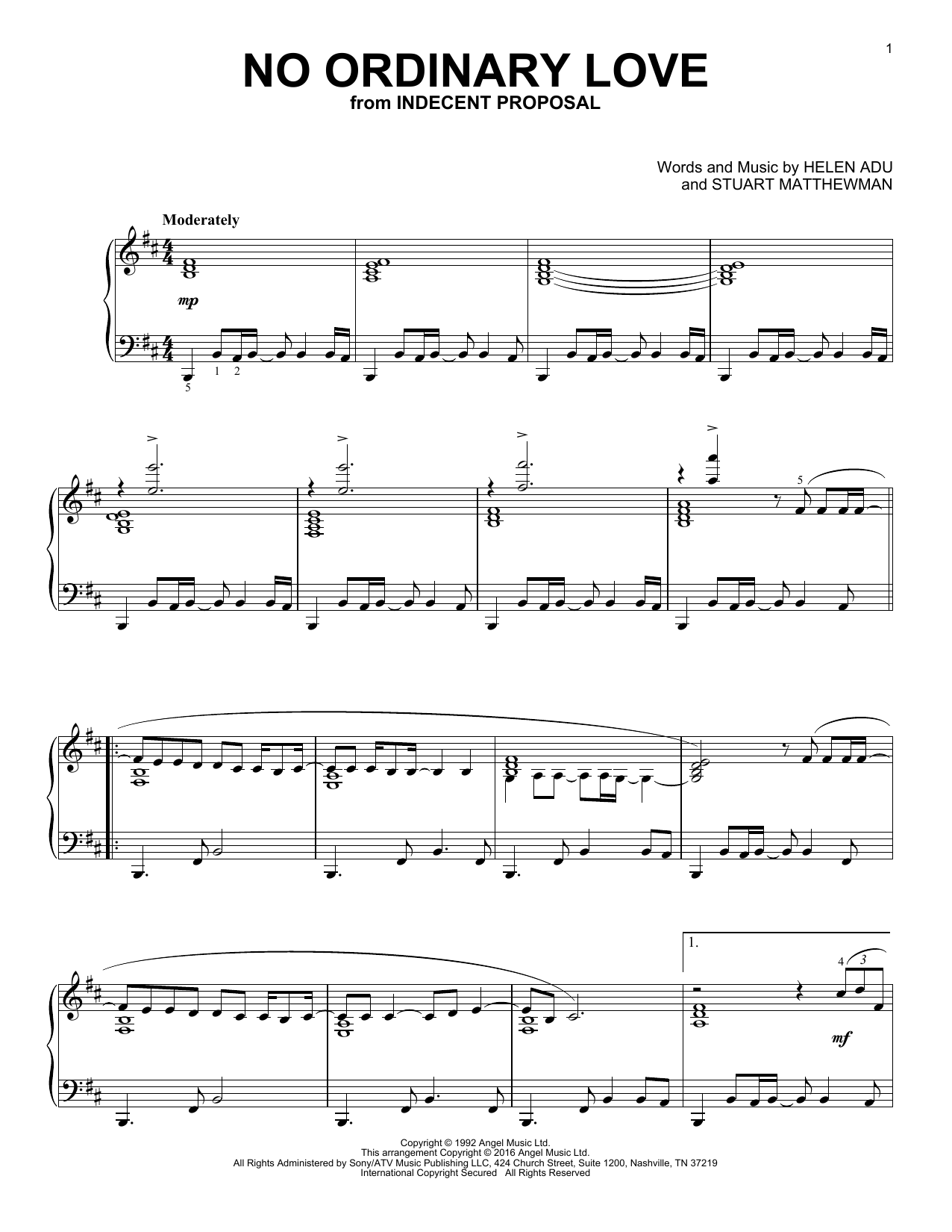 Produktbild zu: No Ordinary Love