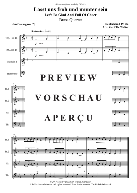 Produktbild zu: Lasst uns froh und munter sein Traditional