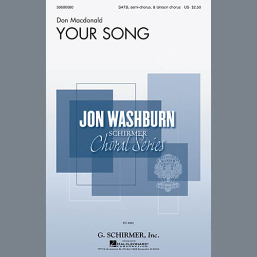 cover: Your Song, Don MacDonald