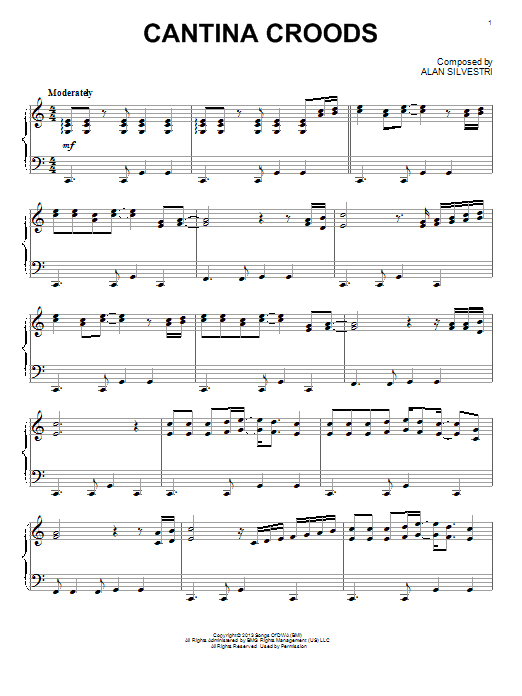 Product picture to:  Cantina Croods (from The Croods) - Alan Silvestri