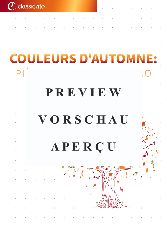 gallery: Couleurs d´automne - Pièces faciles pour piano pour des jours dorés, , (Klavier Solo)