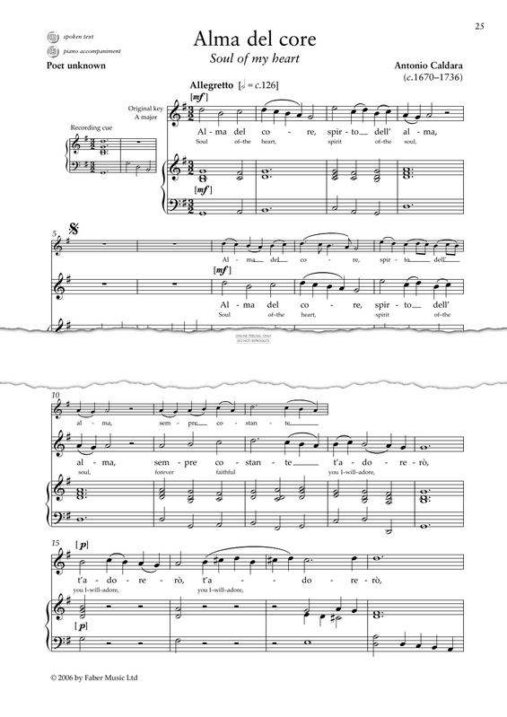 Product gallery: Page 1 of 1 Alma del core, Antonio Caldara