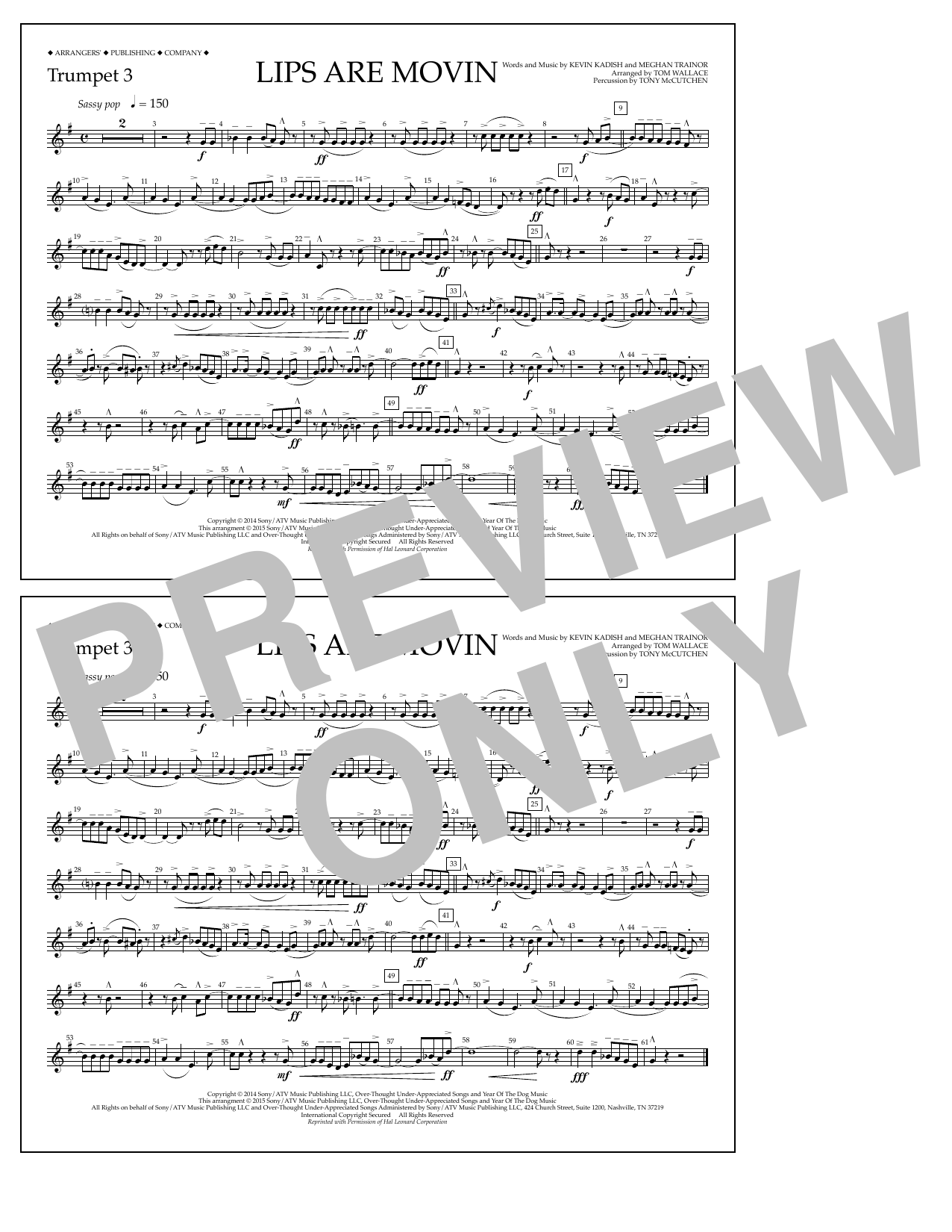Produktbild zu: Lips Are Movin - Trumpet 3