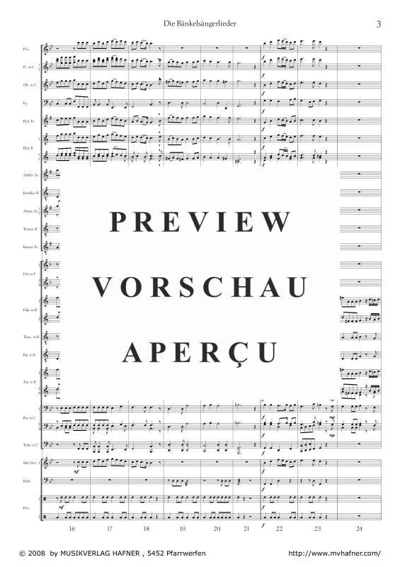 Product gallery: Page 8 of 11 Sonate aus ´Die Bänkelsängerlieder´, , (large wind orchestra)